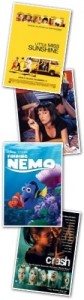 A collection of movie posters with nemo on them.